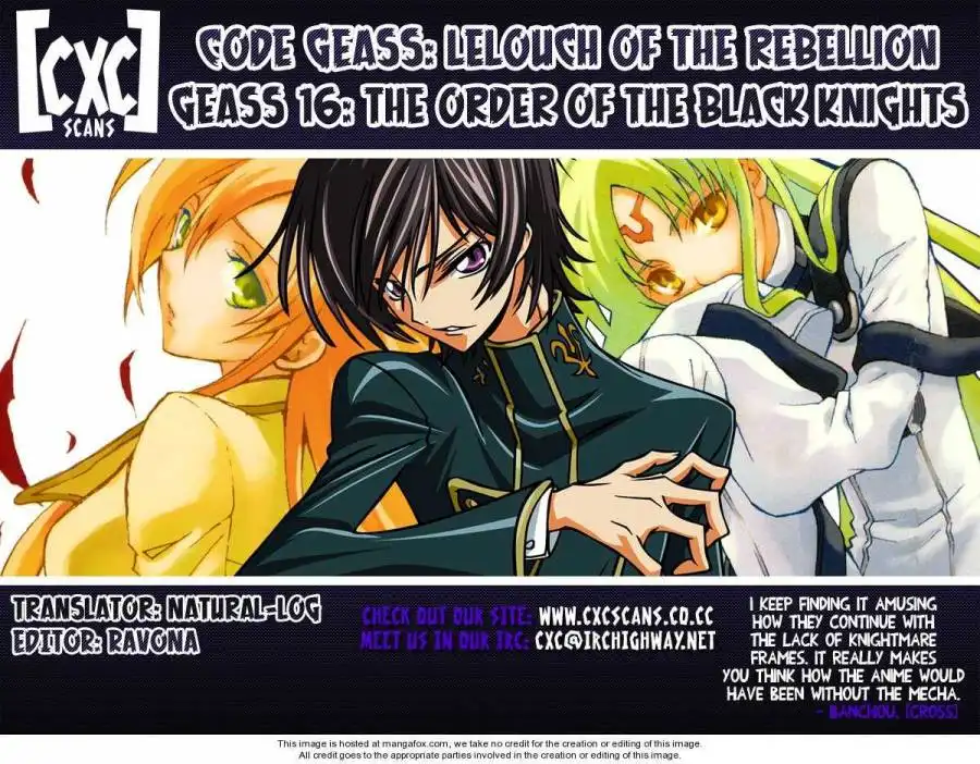 Code Geass: Lelouch of the Rebellion Chapter 16