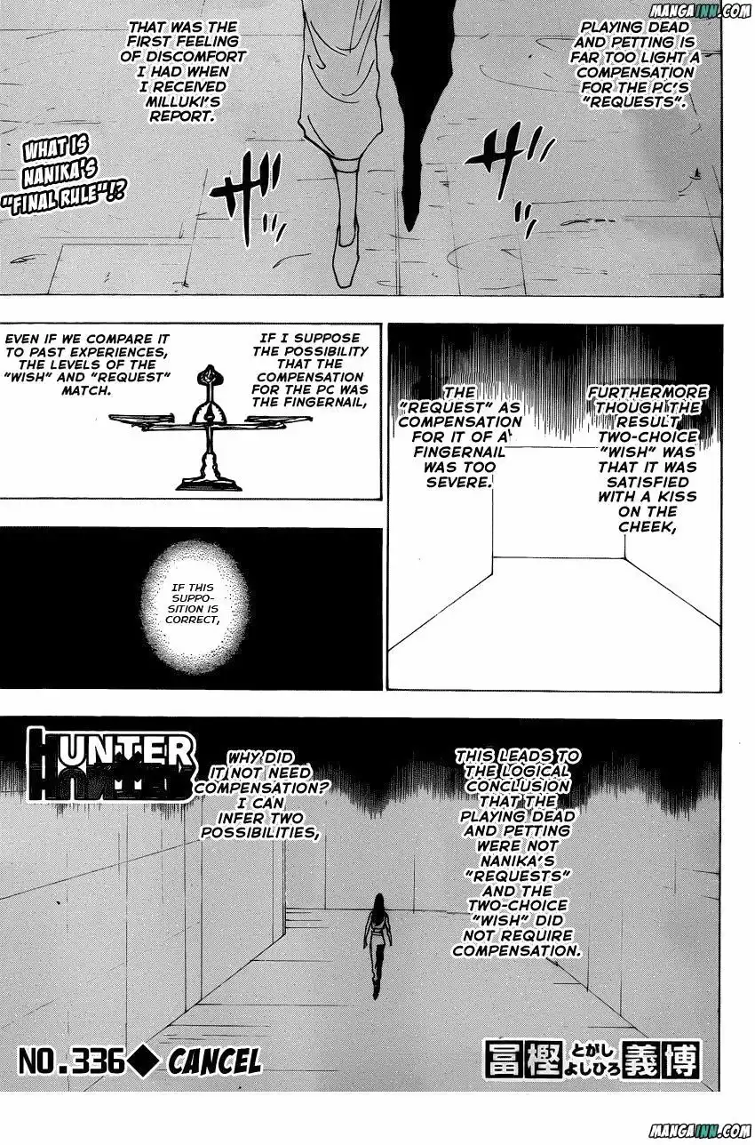 Hunter x Hunter Chapter 336