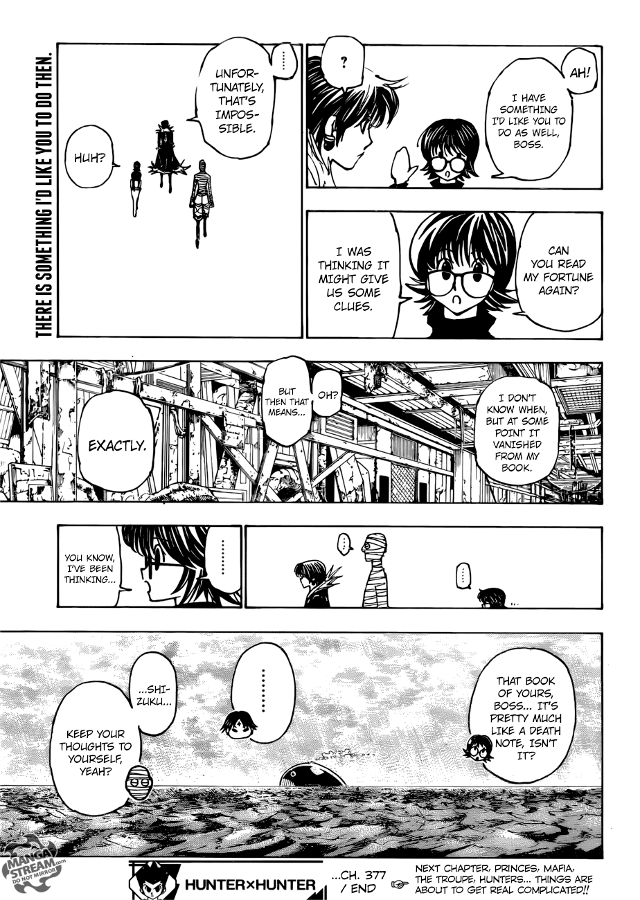 Hunter x Hunter Chapter 377