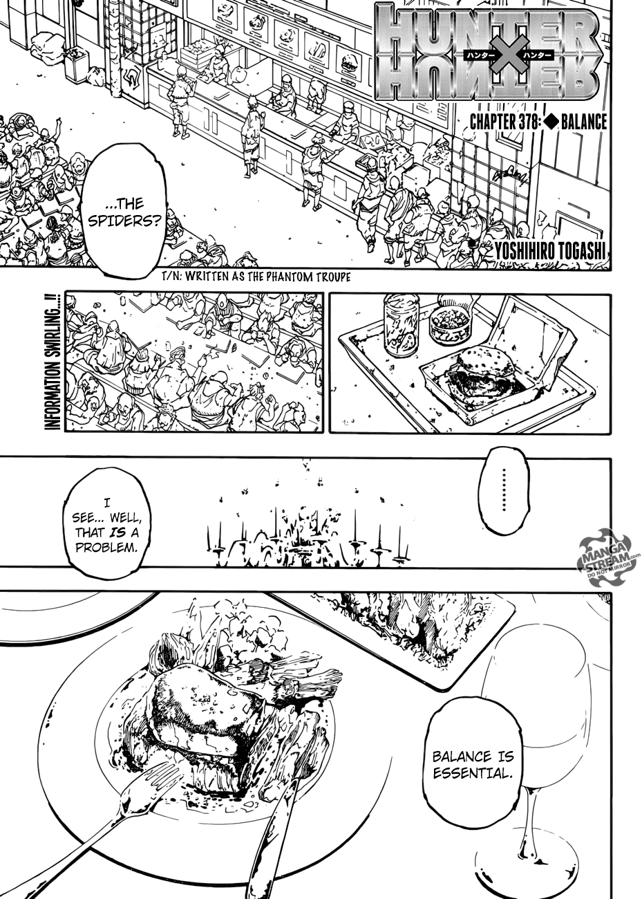 Hunter x Hunter Chapter 378