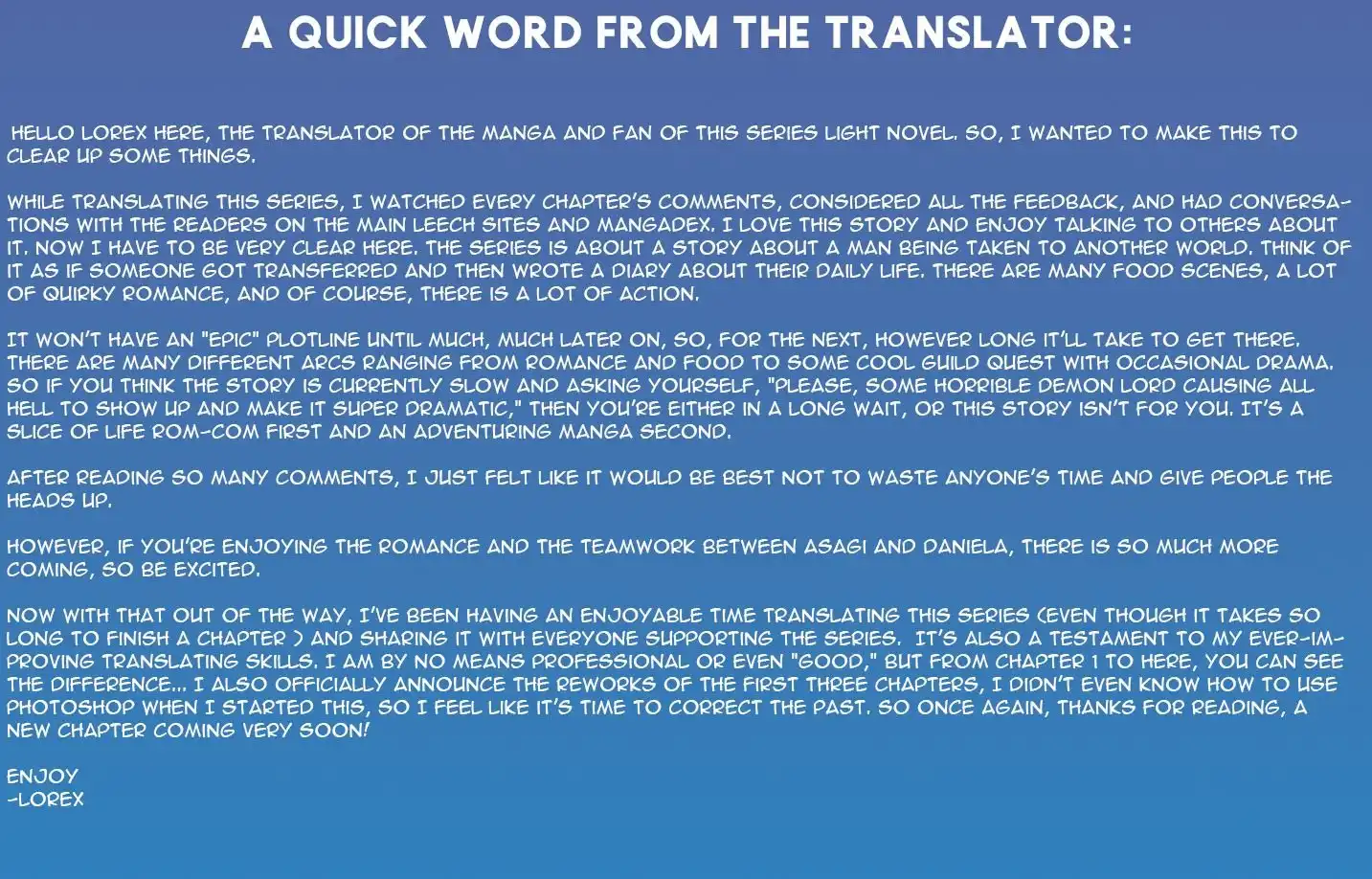 I Came to Another World as a Jack of All Trades and a Master of None to Journey While Relying on Quickness Chapter 14