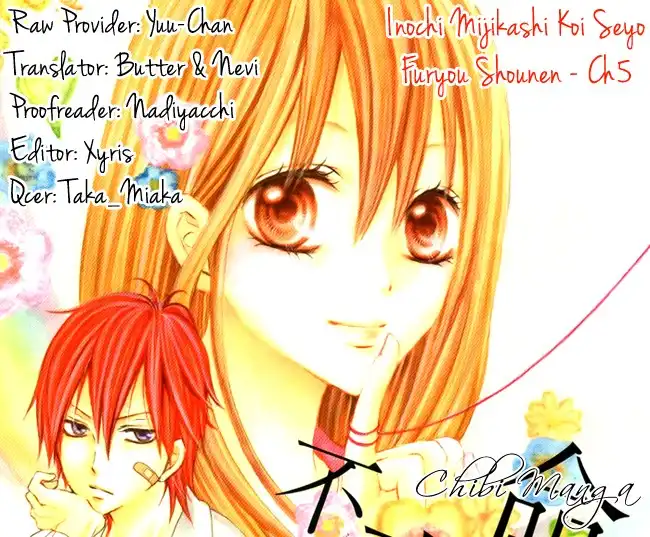 Inochi Mijikashi, Koi seyo Furyou Shounen! Chapter 5