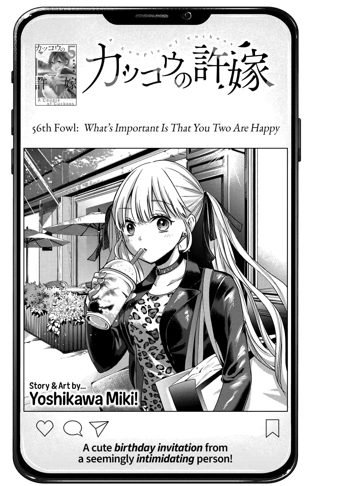 Kakkou no Iinazuke Chapter 56