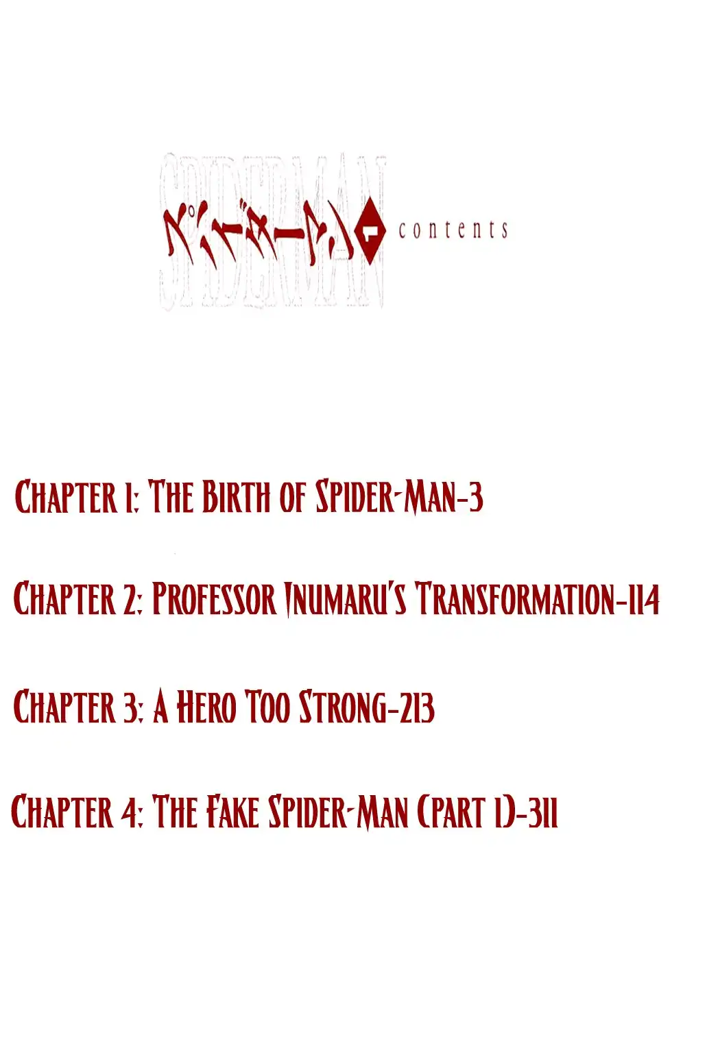 Spider-Man Chapter 1