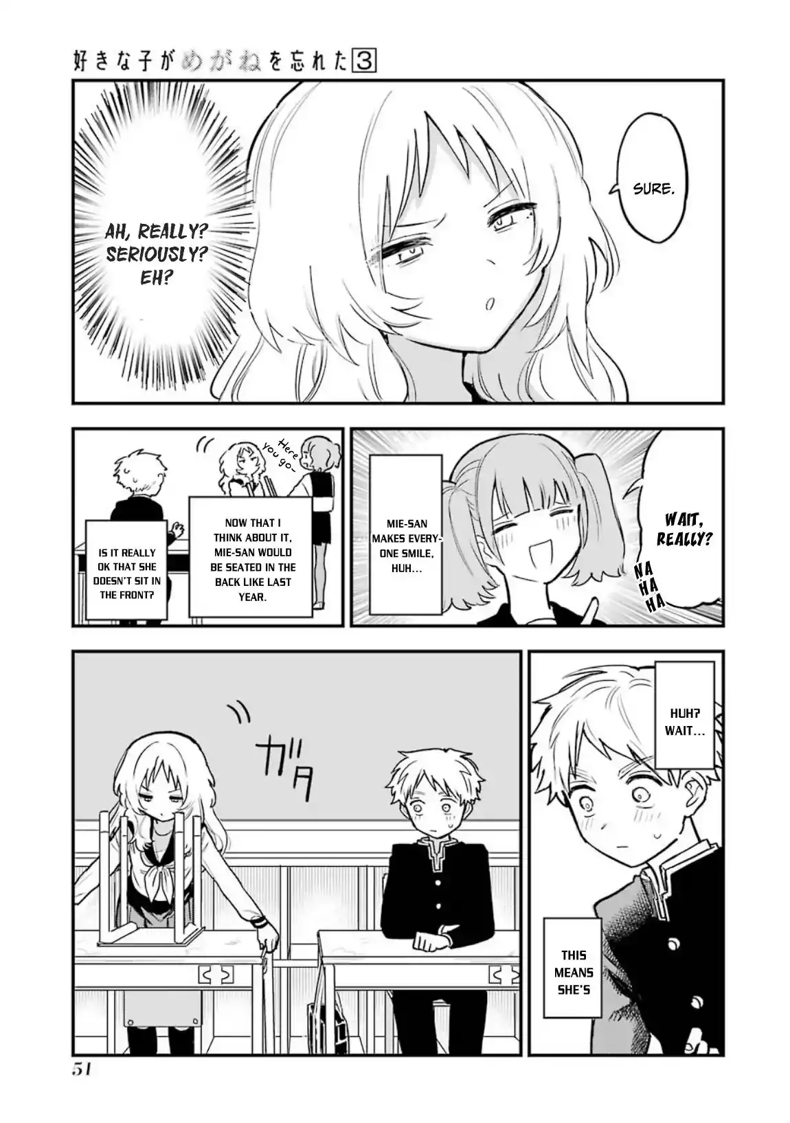 Sukinako ga Megane wo Wasureta Chapter 30.5