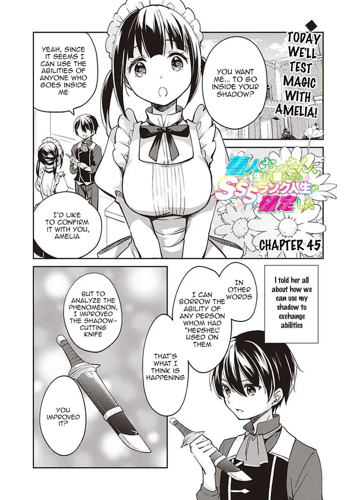 Zennin Ossan, Umarekawattara SSS Rank Jinsei ga Kakutei Shita Chapter 45